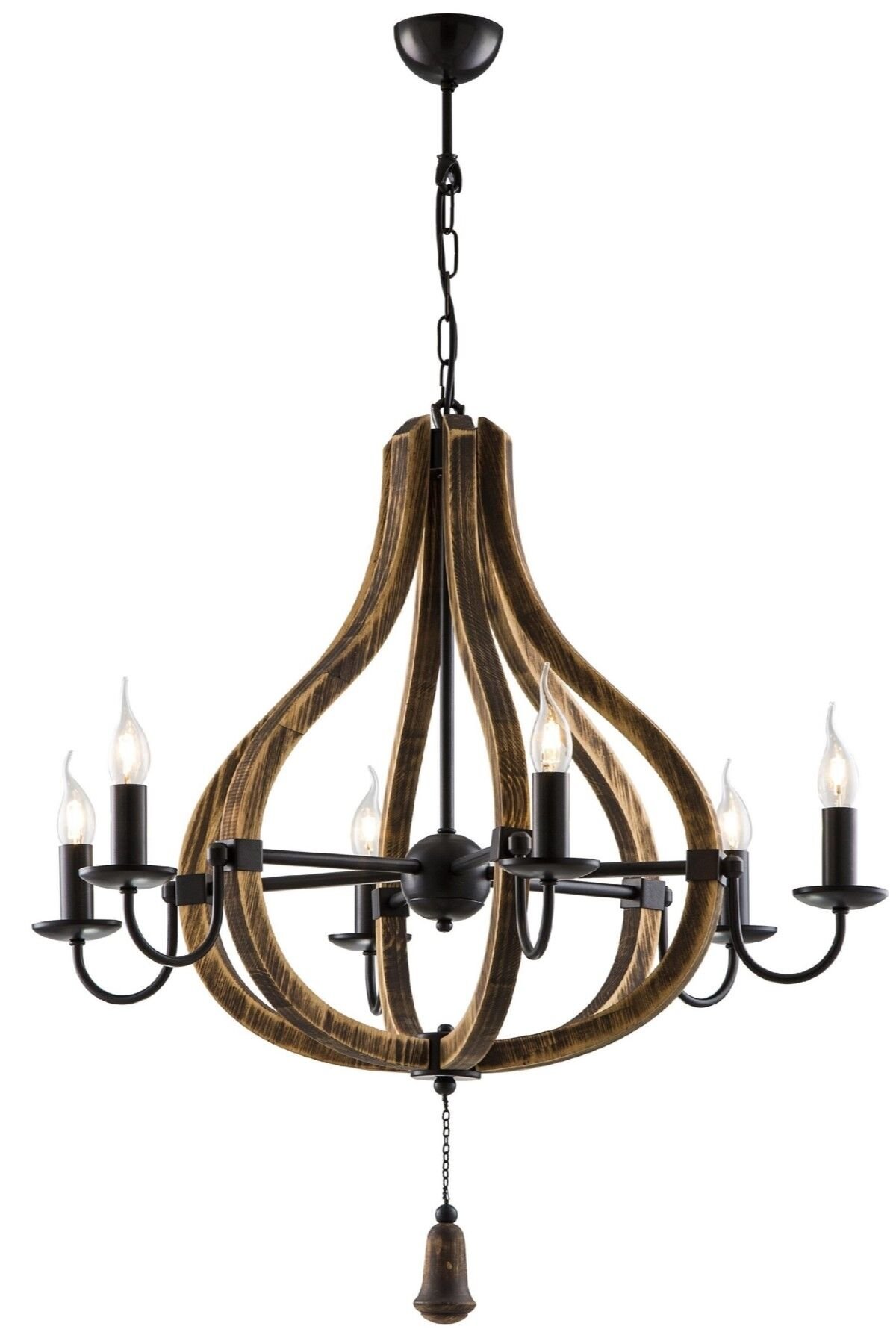 Bella Modern Avize E14 36W 80cm Metal Siyah Avonni-AV-1599-6BSY