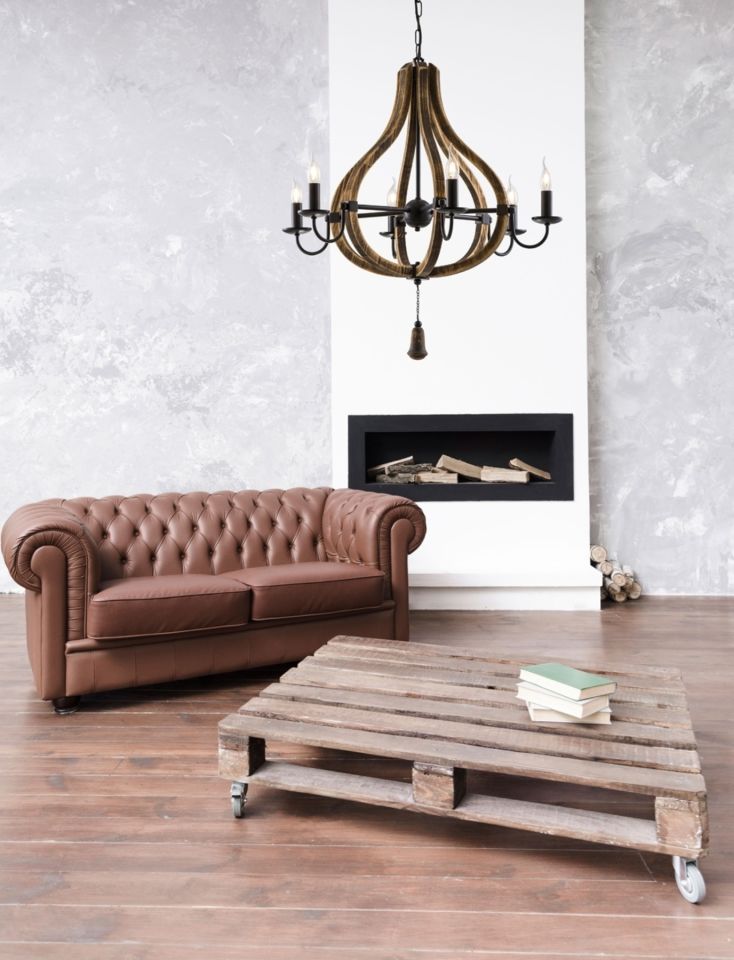 Bella Modern Avize E14 36W 80cm Metal Siyah Avonni-AV-1599-6BSY