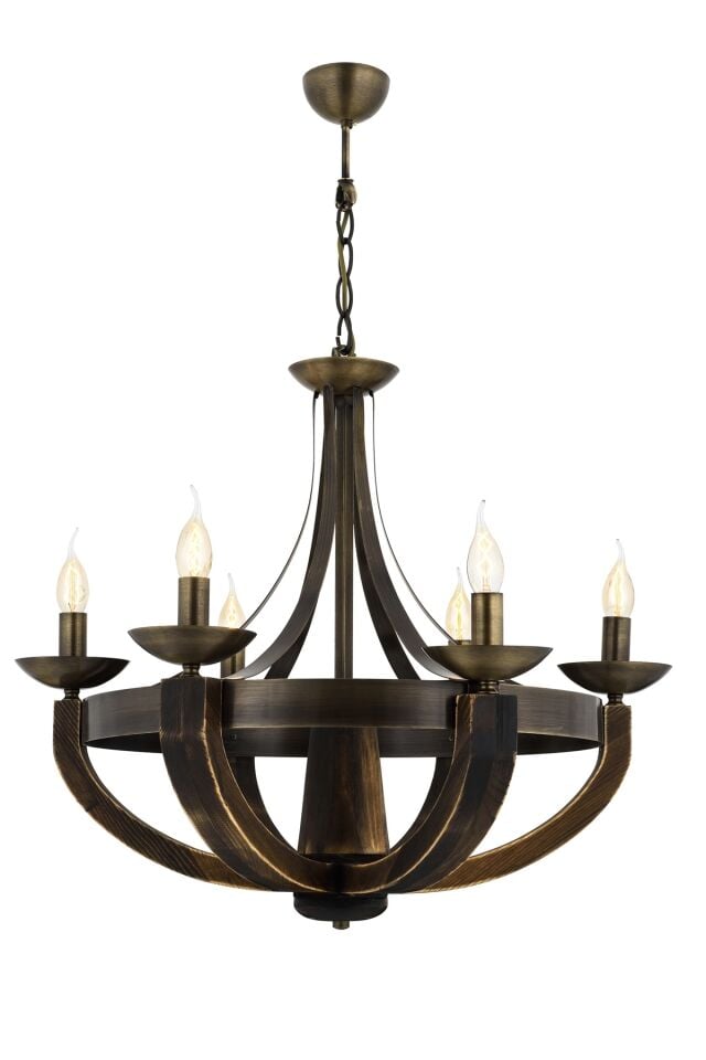 Gedik Modern Avize E14 36W 70cm Metal Eskitme Avonni-AV-1644-6E