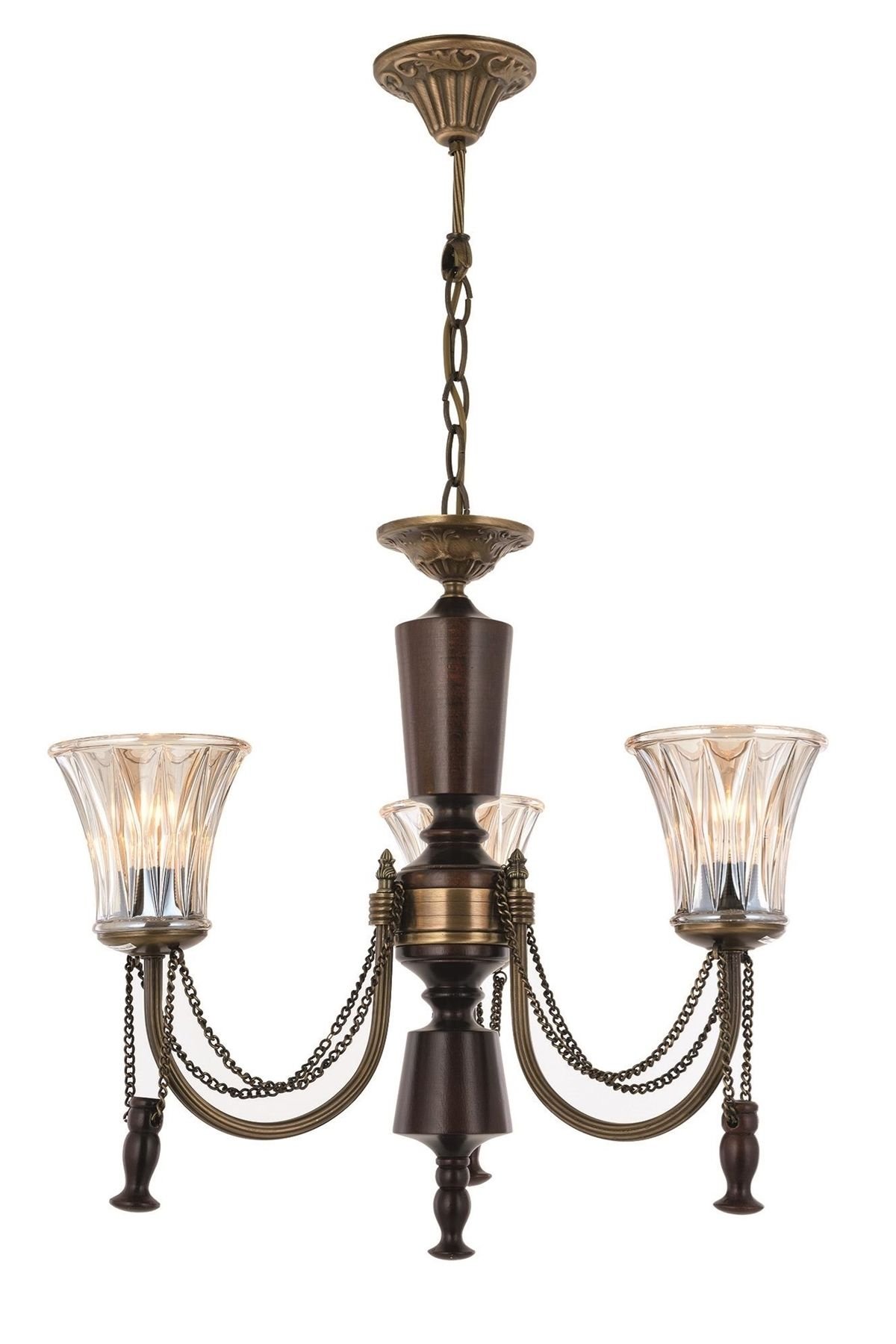 Derya Klasik Avize E27 36W 62cm Metal Eskitme Avonni-AV-1316-3E