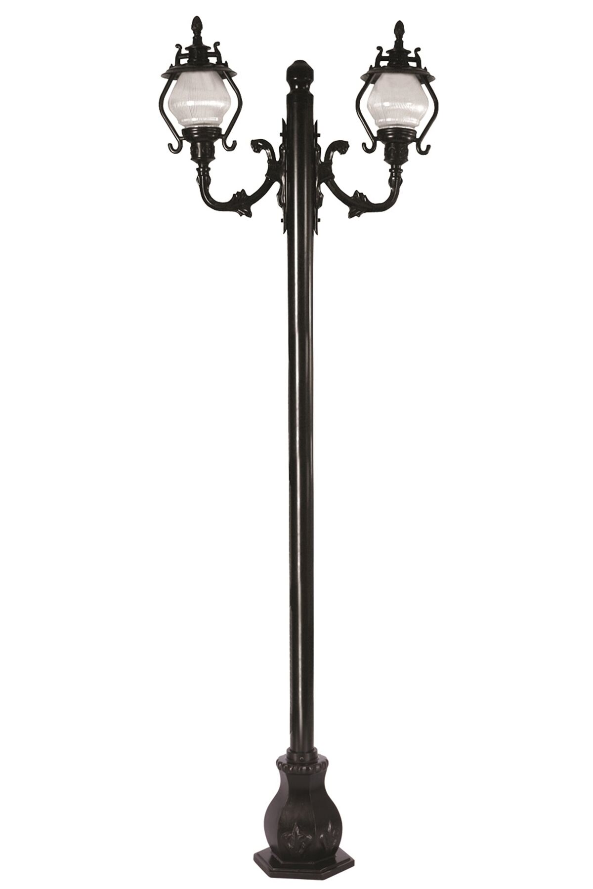 Bahçe Direkleri E27 24W 80x25cm Çelik Boru Siyah Dorbien-BDR-68205-2BSY-M3