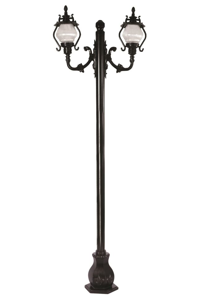 Bahçe Direkleri E27 24W 80x25cm Çelik Boru Siyah Dorbien-BDR-68205-2BSY-M3