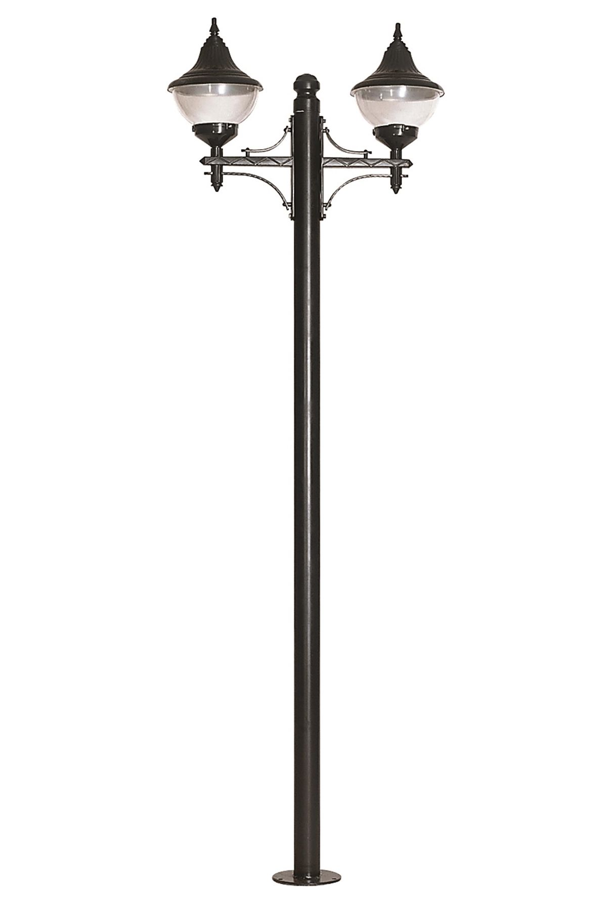 Bahçe Direkleri E27 24W 75x27cm Çelik Boru Siyah Dorbien-BDR-68207-2BSY-M2