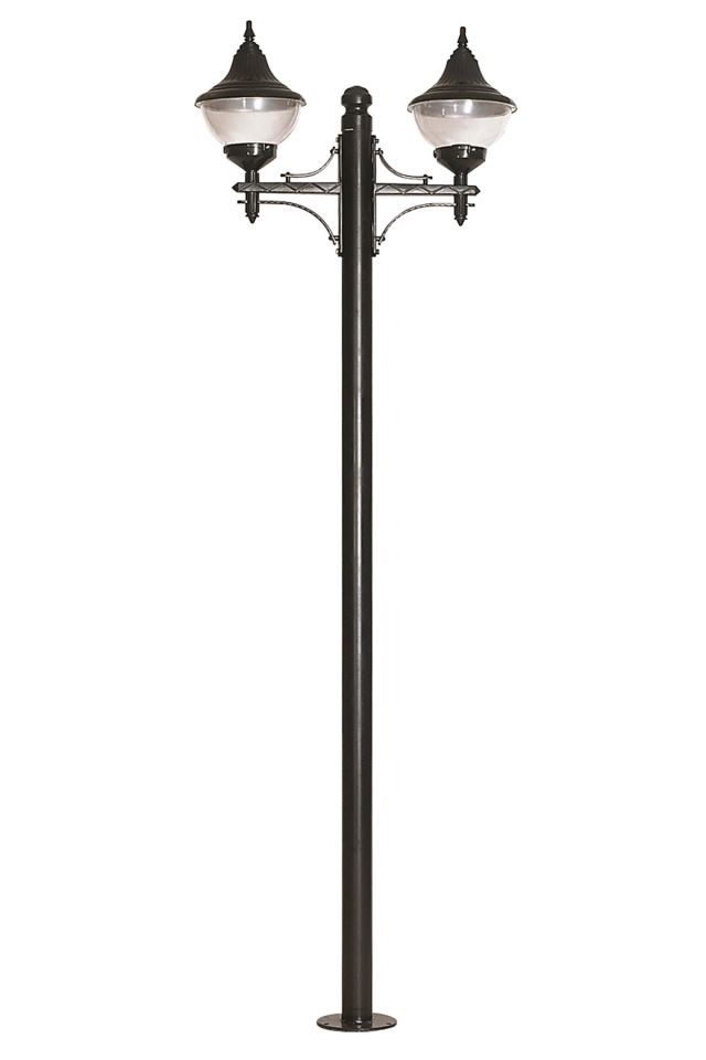 Bahçe Direkleri E27 24W 75x27cm Çelik Boru Siyah Dorbien-BDR-68207-2BSY-M2