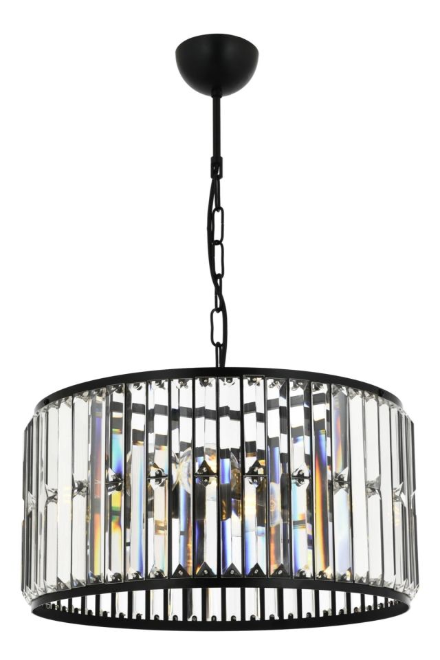 Arthur Modern Avize E27 36W 40cm Metal Siyah Avonni-AV-1667-3BSY