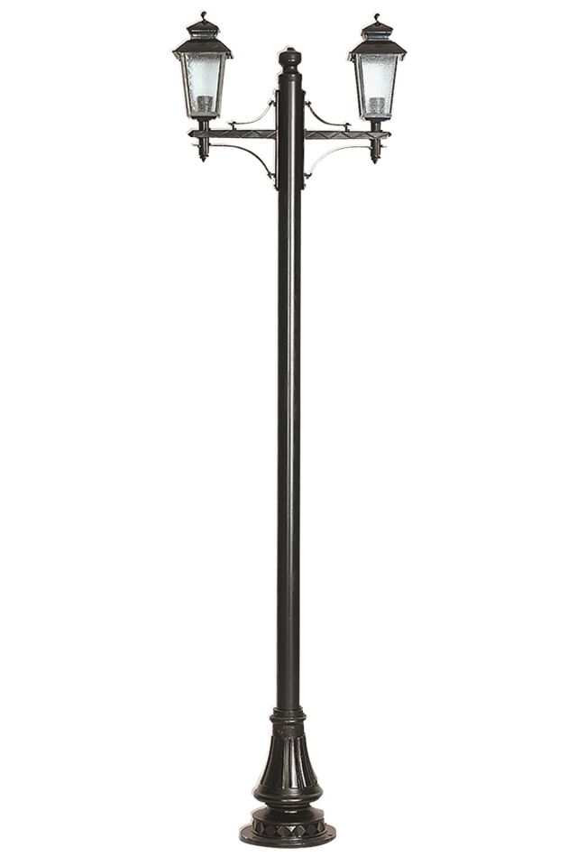 Bahçe Direkleri E27 24W 85x18cm Çelik Boru Siyah Dorbien-BDR-68211-2BSY-M1