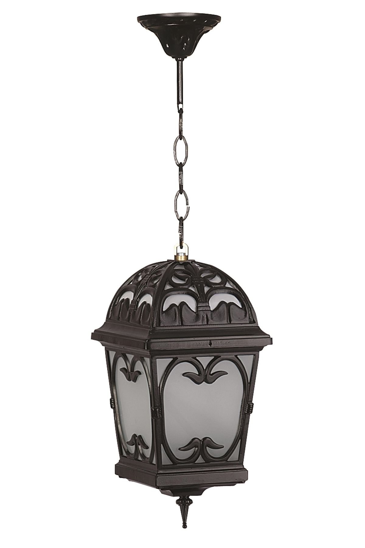 Bahçe Fenerleri E27 12W 33cm Alüminyum Siyah Dorbien-BFE-68012-BSY-OP