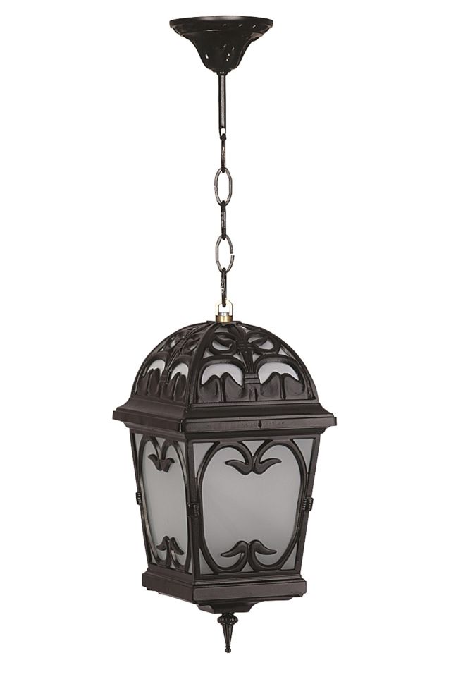 Bahçe Fenerleri E27 12W 33cm Alüminyum Siyah Dorbien-BFE-68012-BSY-OP