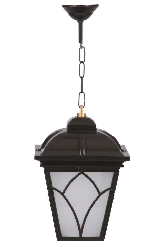 Bahçe Fenerleri E27 12W 23cm Alüminyum Siyah Dorbien-BFE-68043-BSY-OP