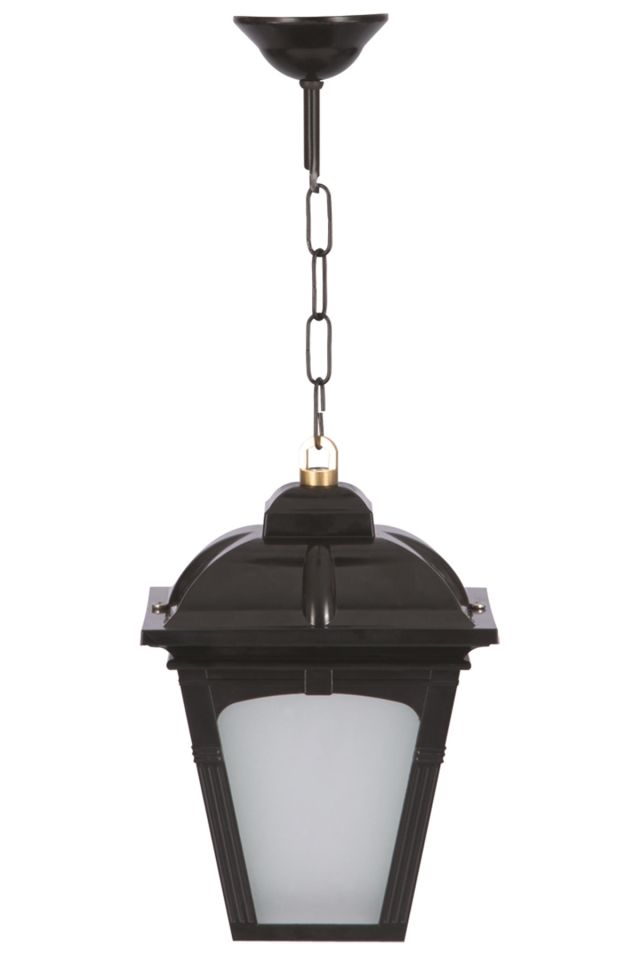 Bahçe Fenerleri E27 12W 20cm ABS Siyah Dorbien-BFE-68185-BSY