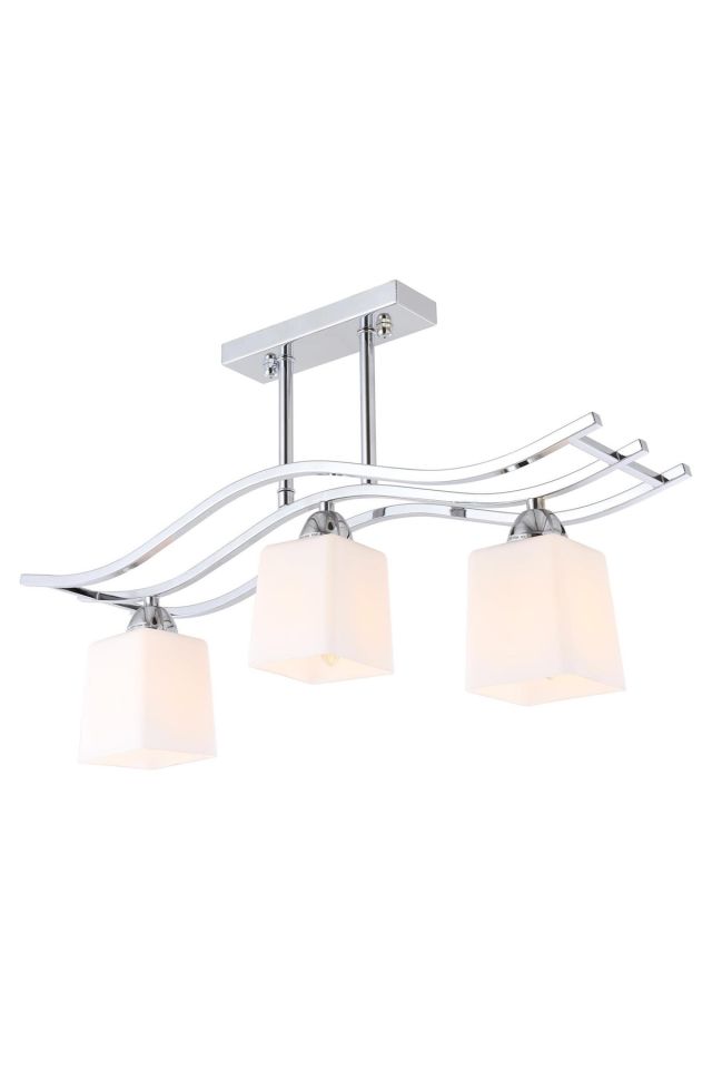 Sevda Modern Avize E14 18W 60x14cm Metal Krom Avonni-AV-1375-3K