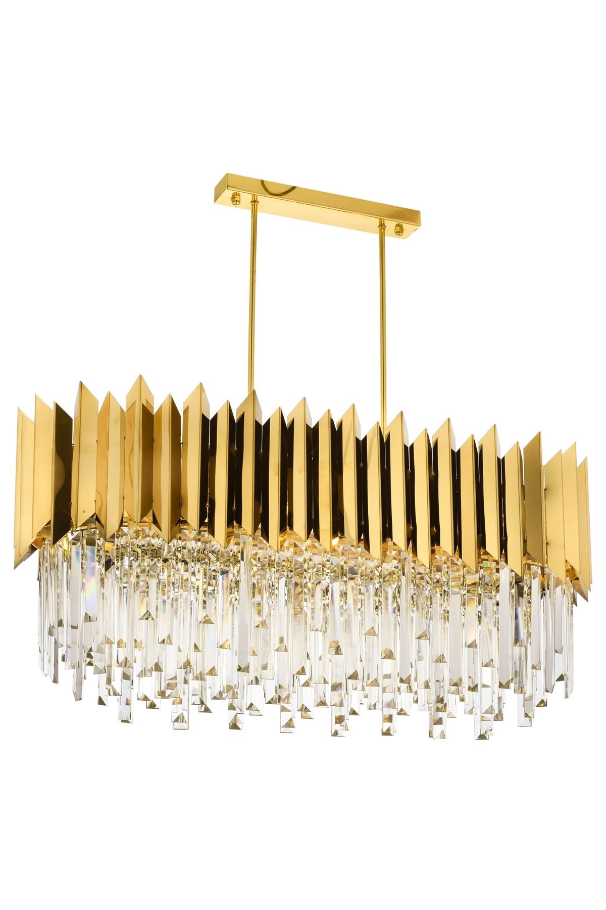 Leyla Modern Avize E27 96W 85x40cm Metal Sarı Avonni-AV-1706-S85X40