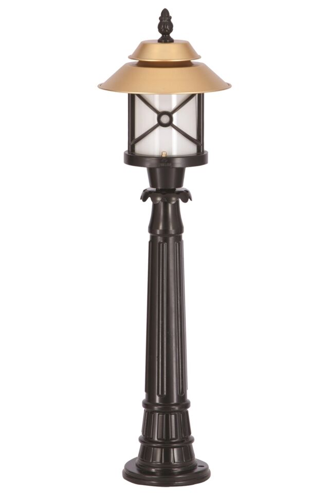 Bahçe Set Üstü Aydınlatma E27 12W 30cm Alüminyum Sarı/Siyah Dorbien-BSU-68049-BSA-BOP