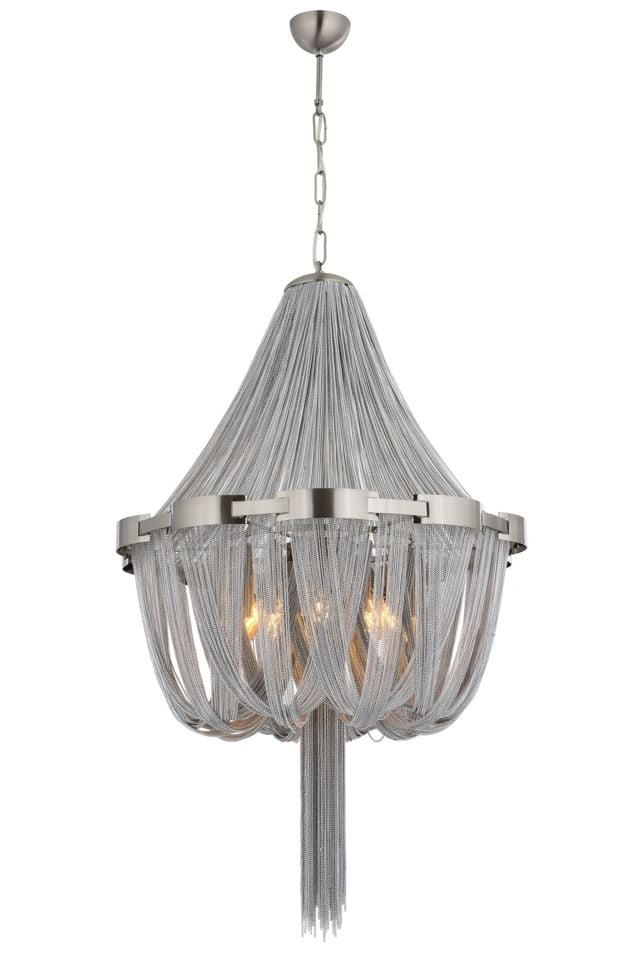 Dilruba Klasik Avize E14 36W 60cm Metal Krom Avonni-AV-1611-K60