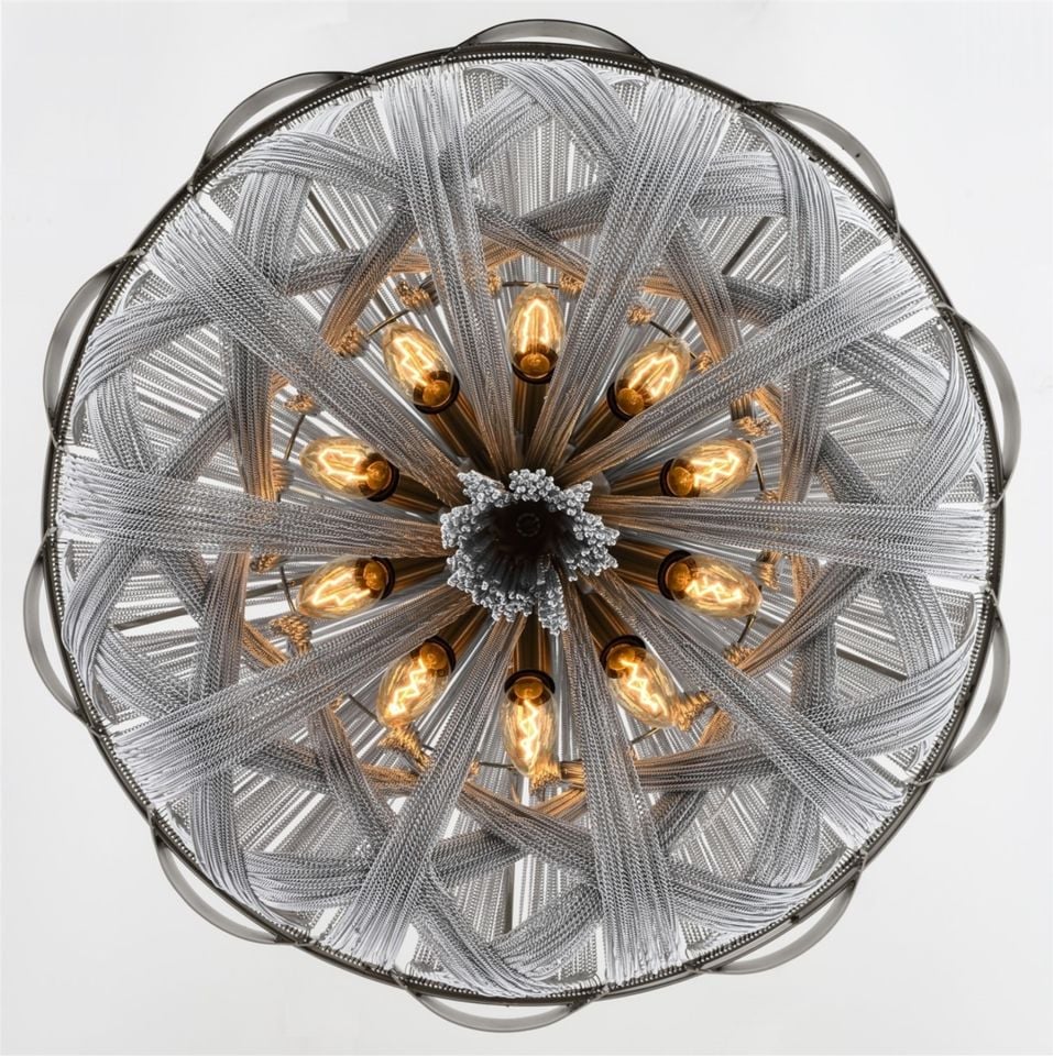 Dilruba Klasik Avize E14 36W 60cm Metal Krom Avonni-AV-1611-K60