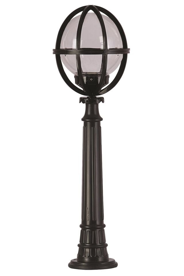 Bahçe Set Üstü Aydınlatma E27 12W 30cm ABS Siyah Dorbien-BSU-68080-BSY-M4-B