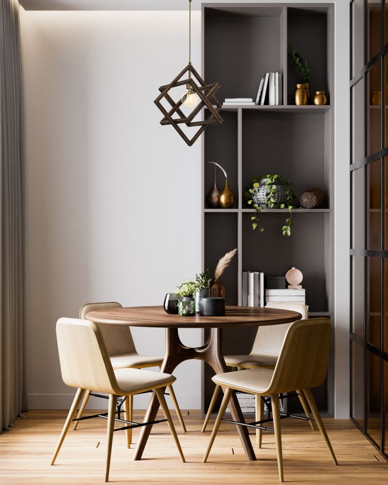 Billie Modern Avize E27 12W 30cm Ahşap Eskitme Avonni-AV-1765-1E