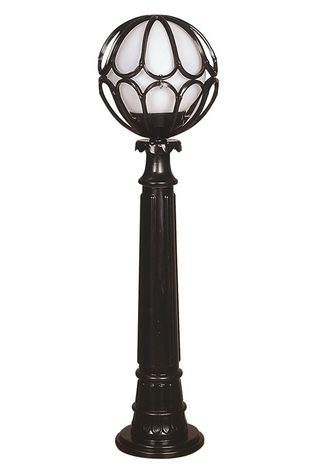 Bahçe Set Üstü Aydınlatma E27 12W 23cm ABS Siyah Dorbien-BSU-68081-BSY-M6-BOP