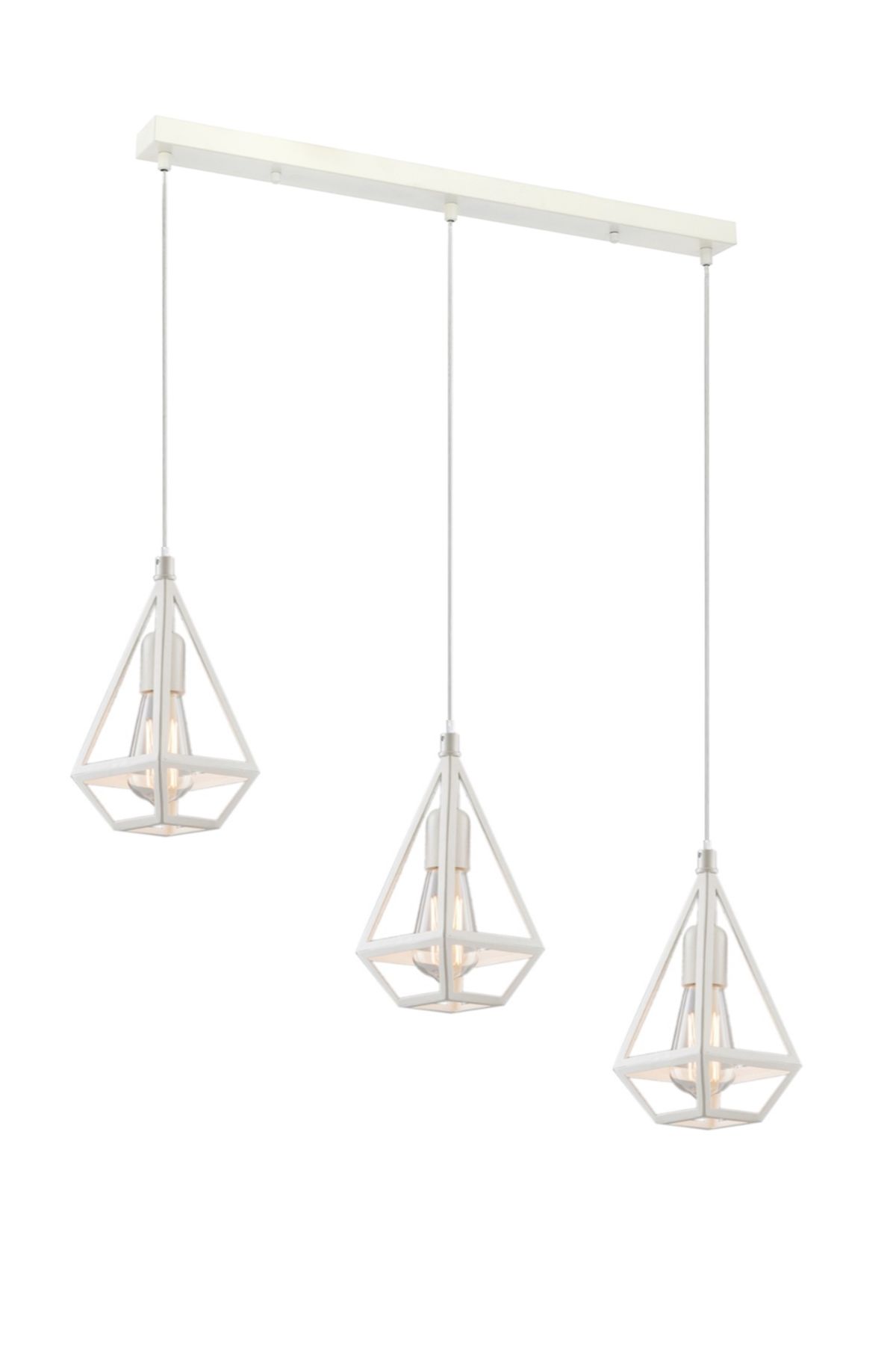 Vista Modern Avize E27 36W 55x13cm Metal Beyaz Avonni-AV-1616-3Y-BBY