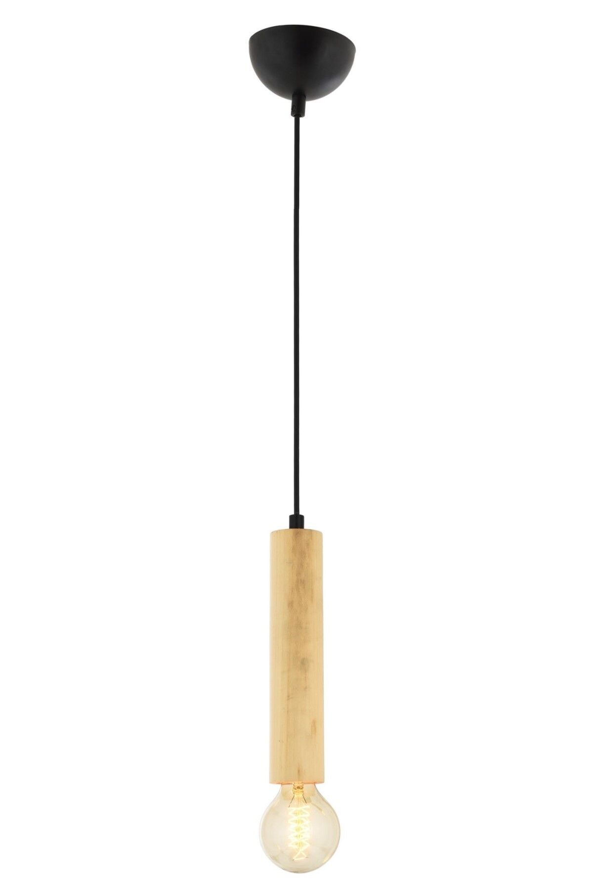 Dantel Modern Avize E27 12W 6cm Ahşap Siyah Avonni-AV-1651-1N