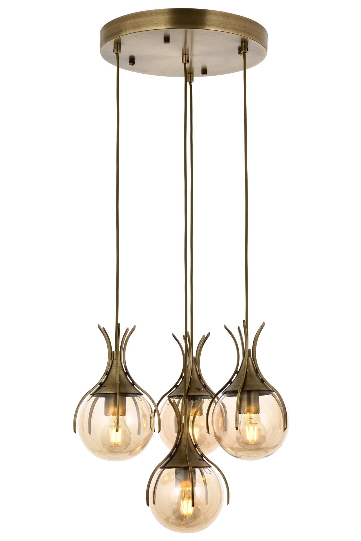 Kasım Modern Avize E27 48W 40cm Metal Eskitme Avonni-AV-1766-4ET