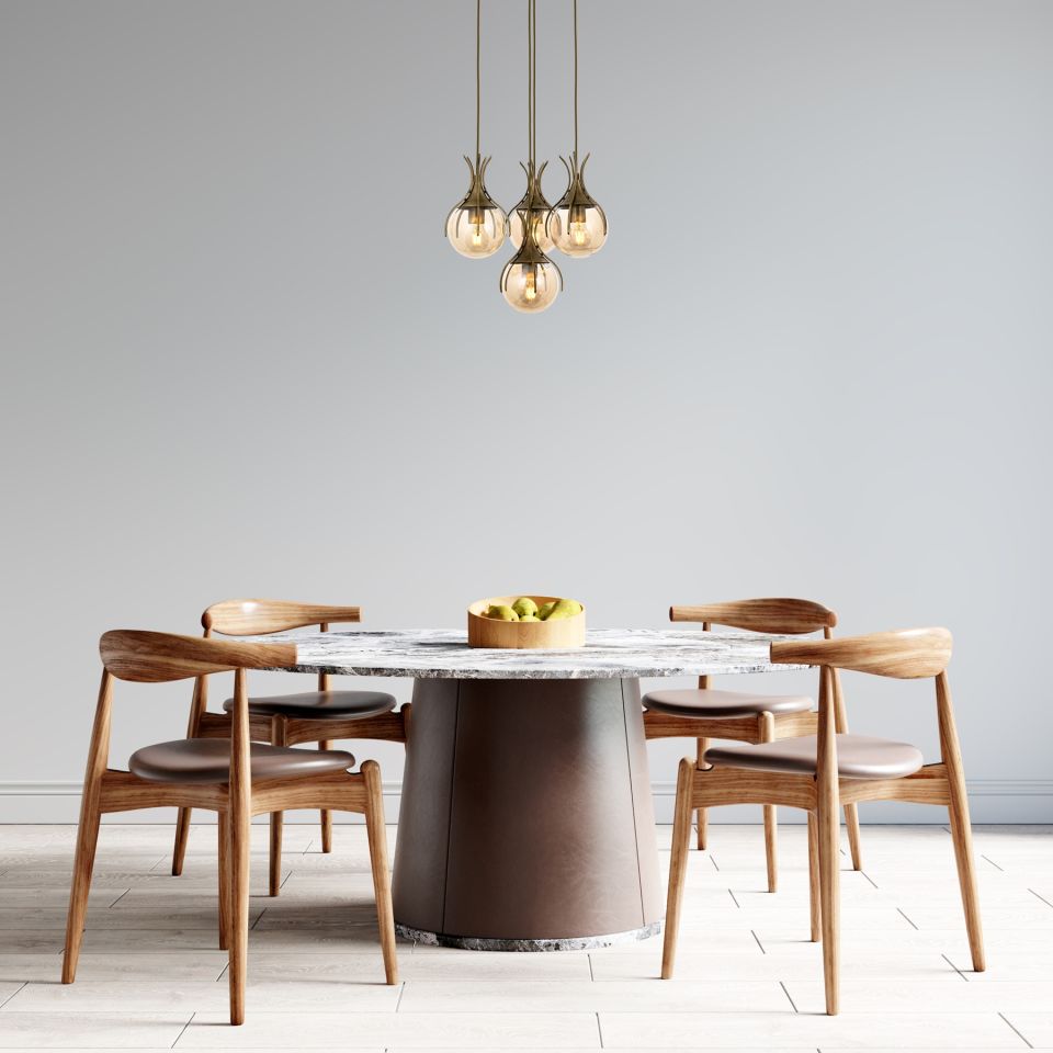 Kasım Modern Avize E27 48W 40cm Metal Eskitme Avonni-AV-1766-4ET