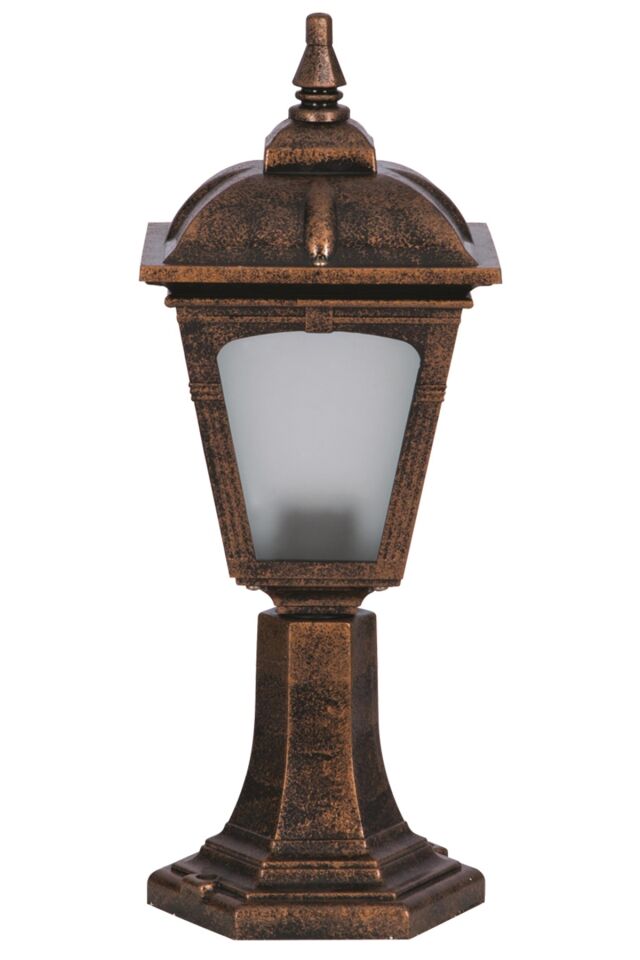 Bahçe Set Üstü Aydınlatma E27 12W 20cm ABS Kahverengi Dorbien-BSU-68185-BKR-K