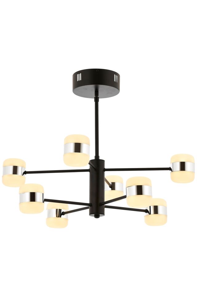 Roll Modern Avize LED 80W 65cm Metal Krom Avonni-AV-1770-8K