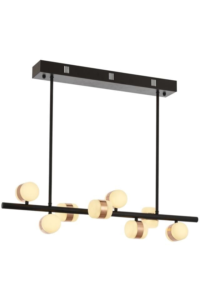 Roll Modern Avize LED 80W 90x15cm Metal Bakır Avonni-AV-1770-8Y-CPR