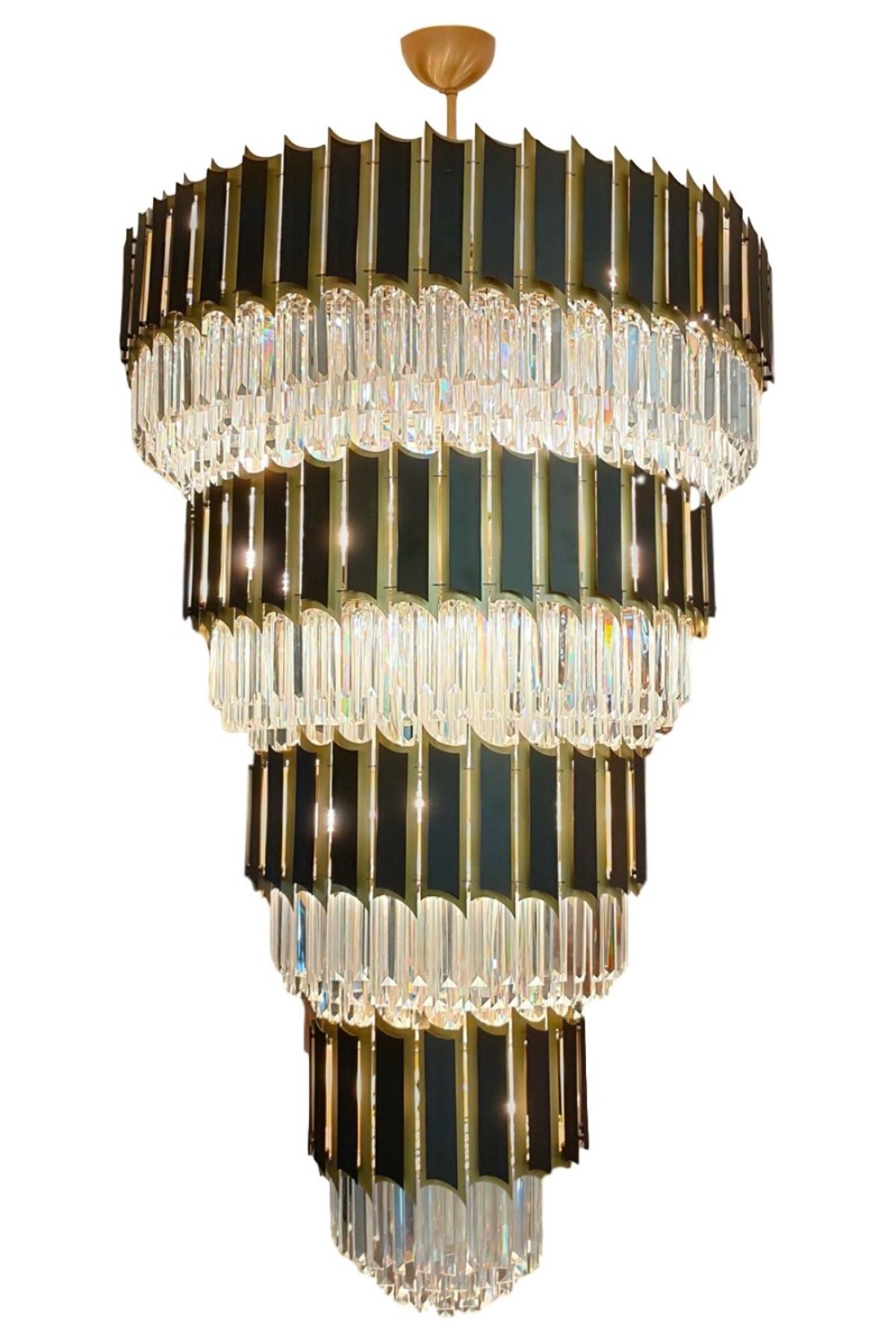 Hurricane Klasik Avize E27 216W 100cm Metal Eskitme Avonni-AV-1790-E100