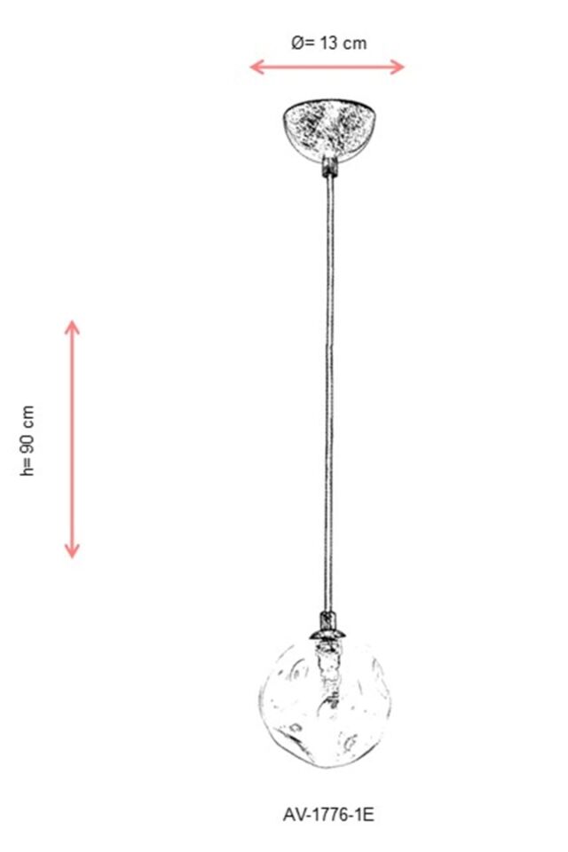 Snow Modern Avize G9 5W 13cm Metal Eskitme Avonni-AV-1776-1E