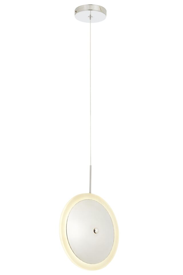 Cymbal Modern Avize LED 6W 24cm Metal Krom Avonni-AV-1846-1K-K