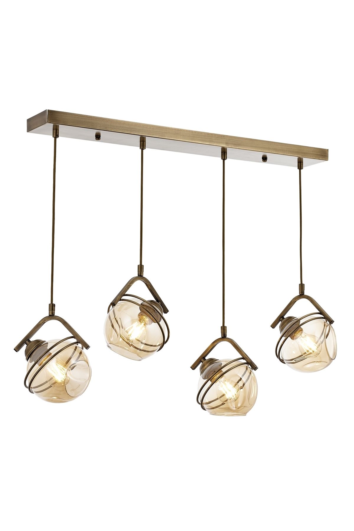Eliz Modern Avize E27 48W 77x14cm Metal Eskitme Avonni-AV-1780-4EY