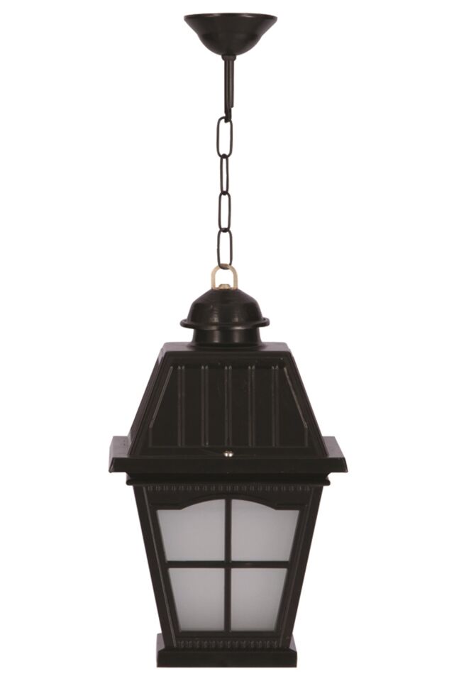 Bahçe Fenerleri E27 12W 23cm Alüminyum Siyah Dorbien-BFE-68039-BSY-OP