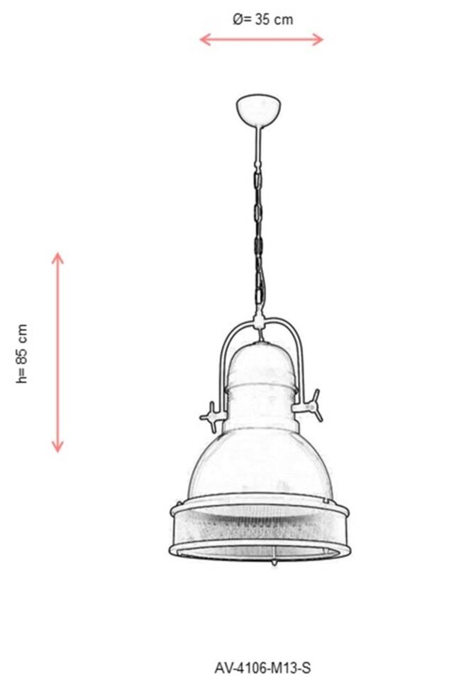 Akasya Modern Avize E27 12W 35cm Metal Sarı Avonni-AV-4106-M13-S