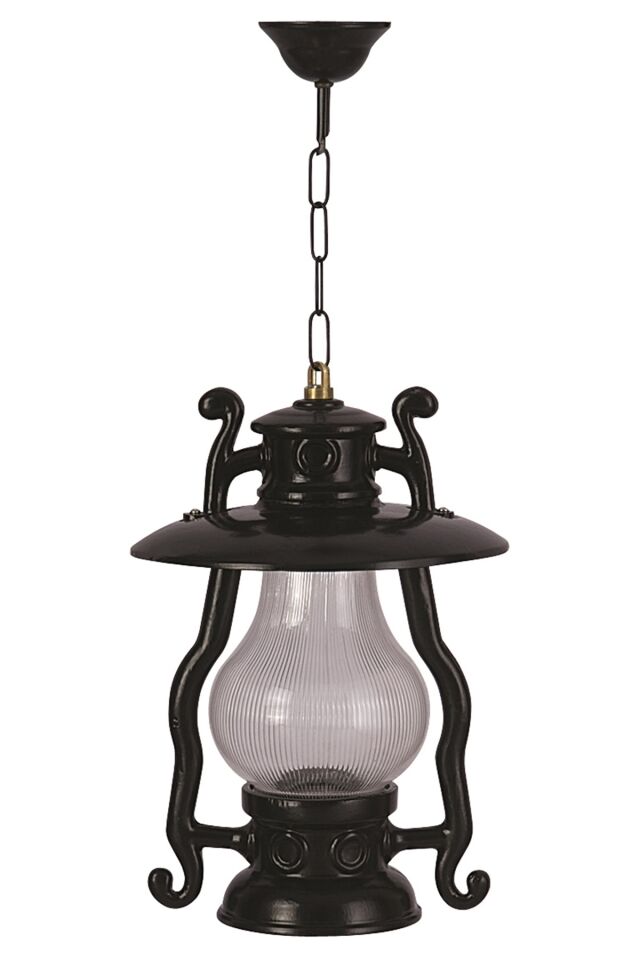 Bahçe Fenerleri E27 12W 30cm Alüminyum Siyah Dorbien-BFE-68047-BSY-OP