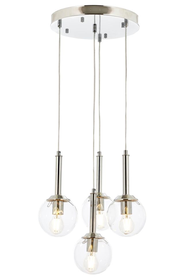 Ada Modern Avize E27 48W 40cm Metal Krom Avonni-AV-1781-4KT