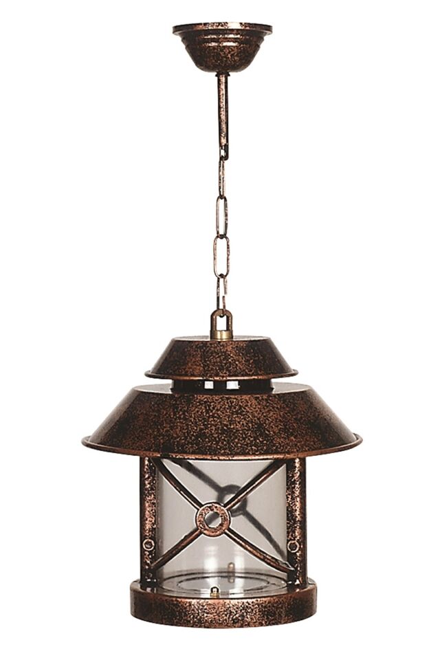Bahçe Fenerleri E27 12W 26cm ABS Kahverengi Dorbien-BFE-68199-BKR