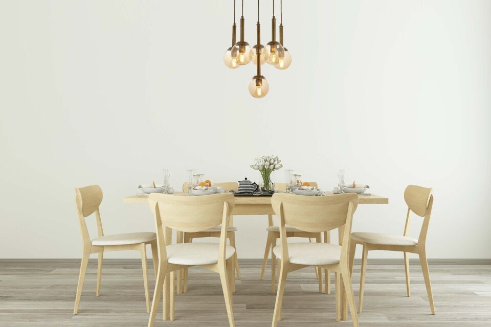 Ada Modern Avize E27 72W 50cm Metal Eskitme Avonni-AV-1781-6ET