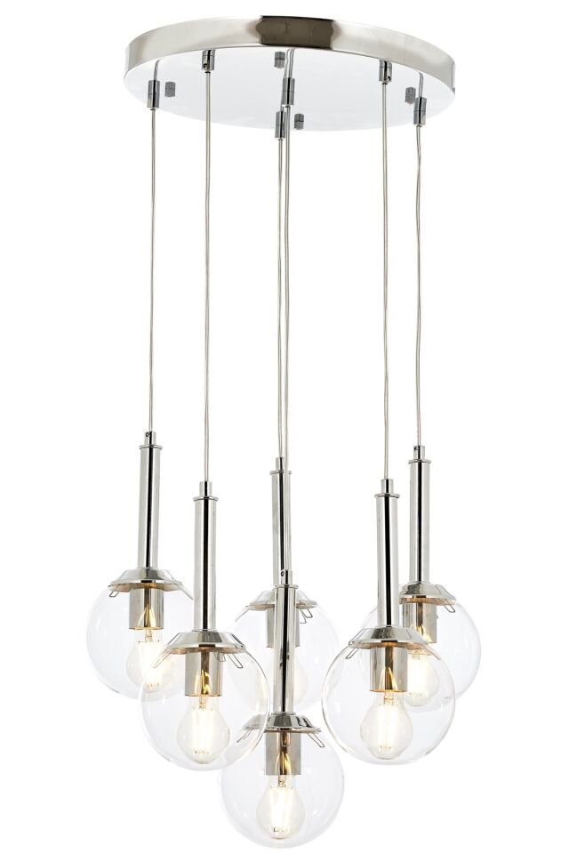 Ada Modern Avize E27 72W 50cm Metal Krom Avonni-AV-1781-6KT