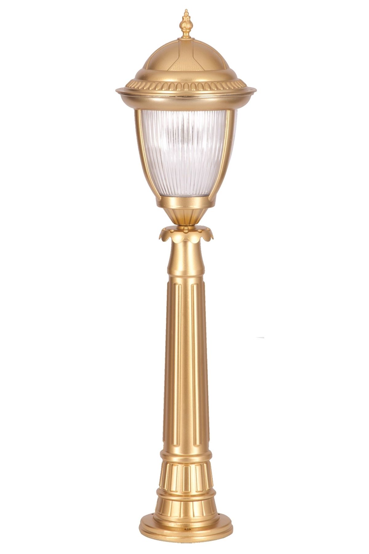 Bahçe Set Üstü Aydınlatma E27 12W 25cm Alüminyum Sarı Dorbien-BSU-68053-BSA-B