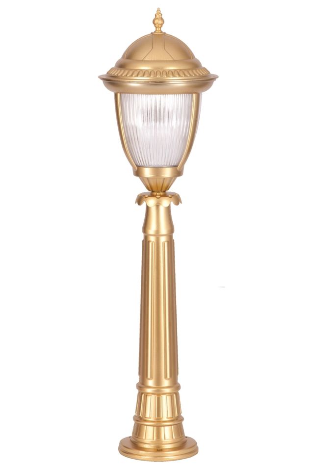Bahçe Set Üstü Aydınlatma E27 12W 25cm Alüminyum Sarı Dorbien-BSU-68053-BSA-B