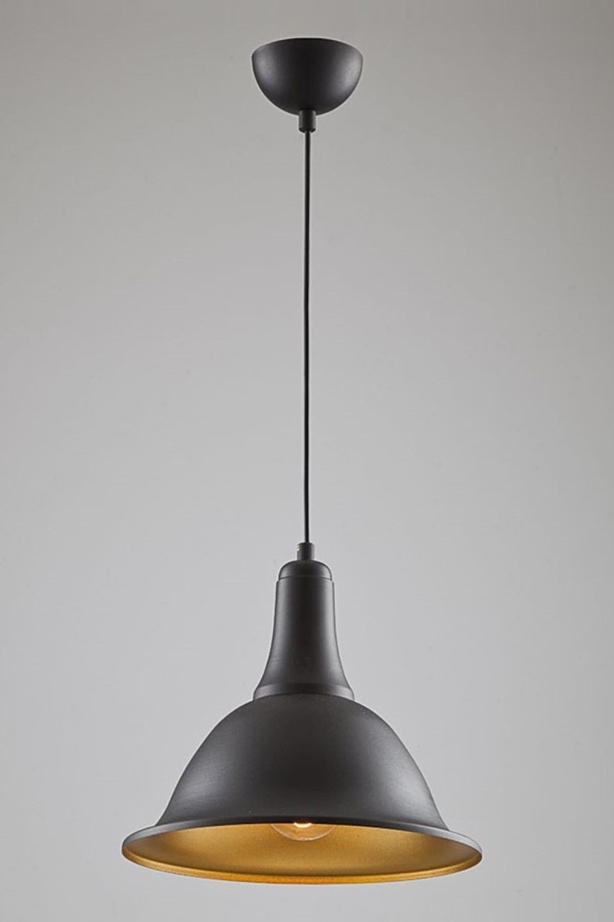 Akasya Modern Avize E27 12W 36cm Metal Siyah Avonni-AV-4106-M4-BSY