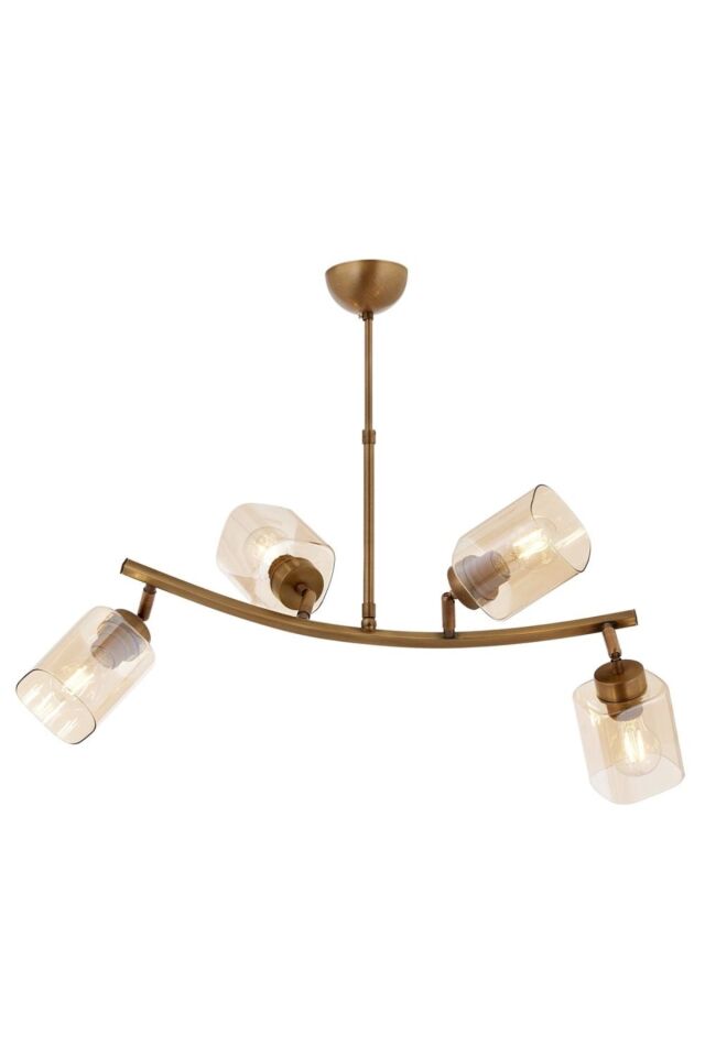Karma Modern Avize E27 48W 60x36cm Metal Eskitme Avonni-AV-1836-4E-YM