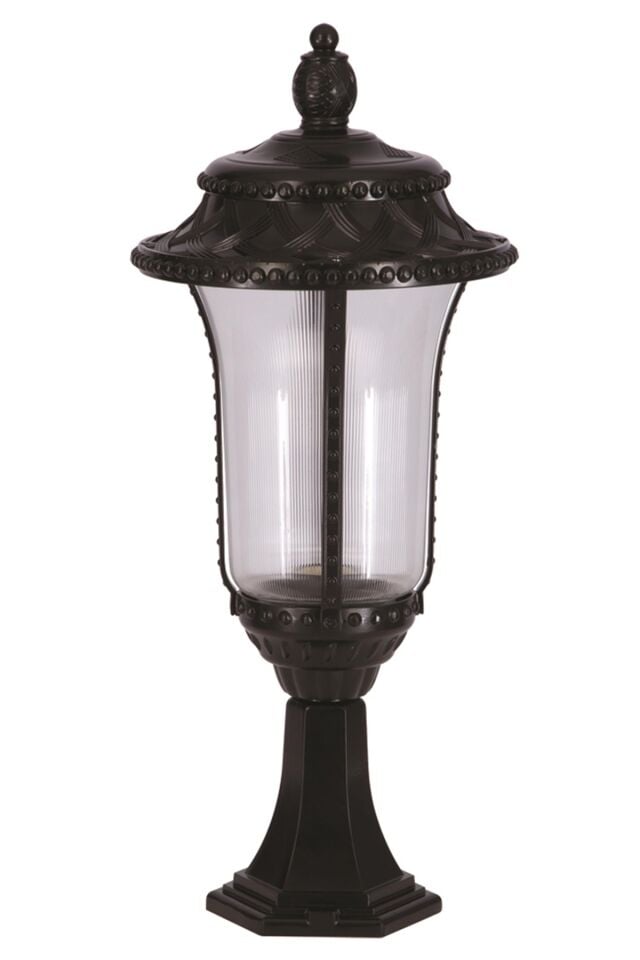 Bahçe Set Üstü Aydınlatma E27 12W 28cm Alüminyum Siyah Dorbien-BSU-68027-BSY-K