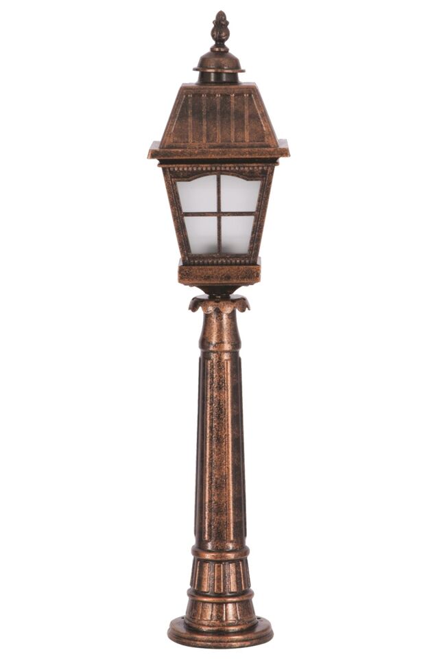 Bahçe Set Üstü Aydınlatma E27 12W 23cm Alüminyum Kahverengi Dorbien-BSU-68039-BKR-OP