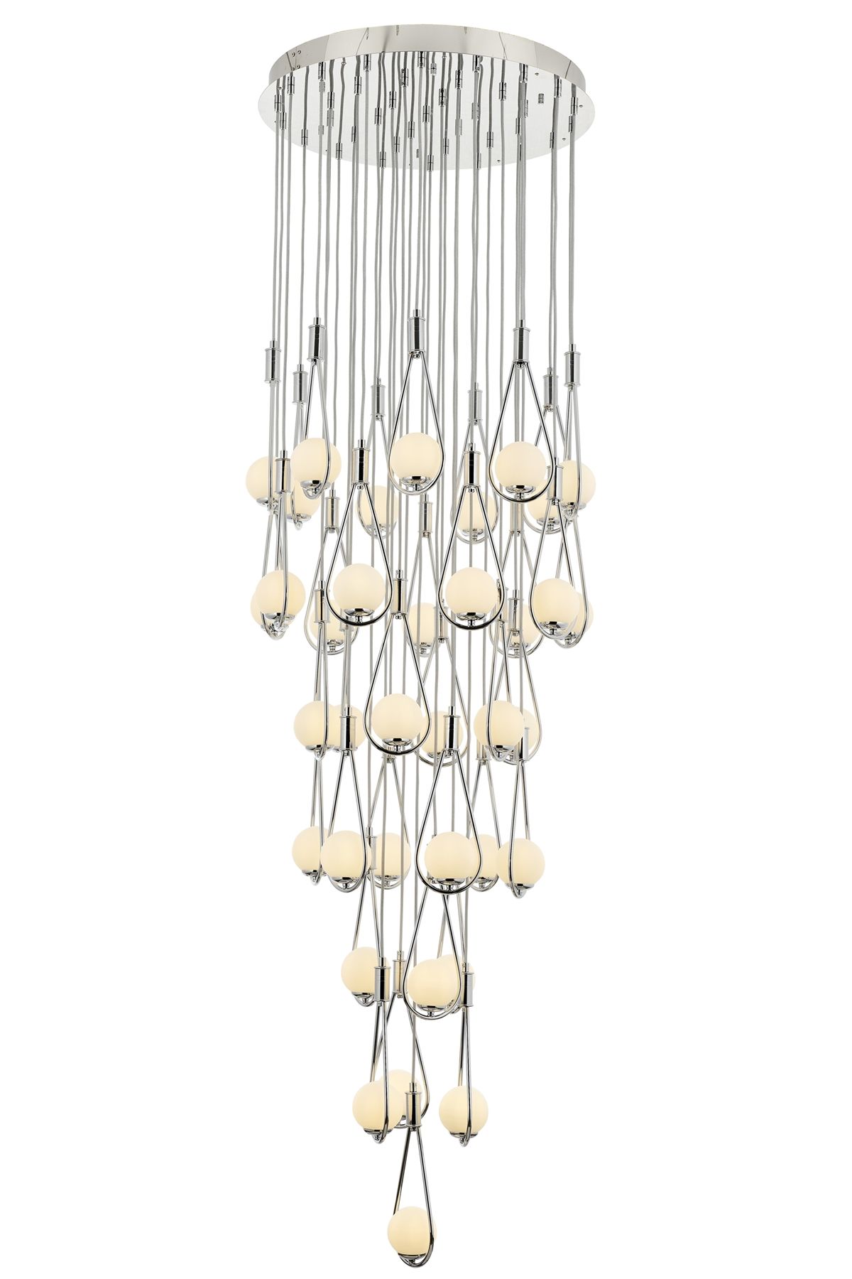 Drop Modern Avize G9 185W 80cm Metal Krom Avonni-AV-4316-37KT