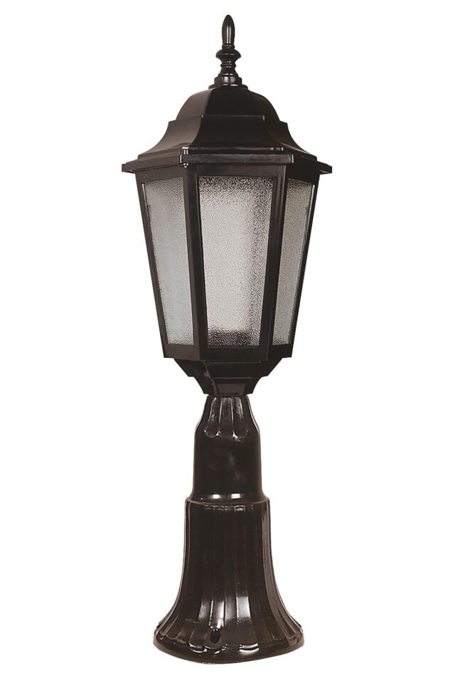 Bahçe Set Üstü Aydınlatma E27 12W 23cm ABS Siyah Dorbien-BSU-68188-BSY-K
