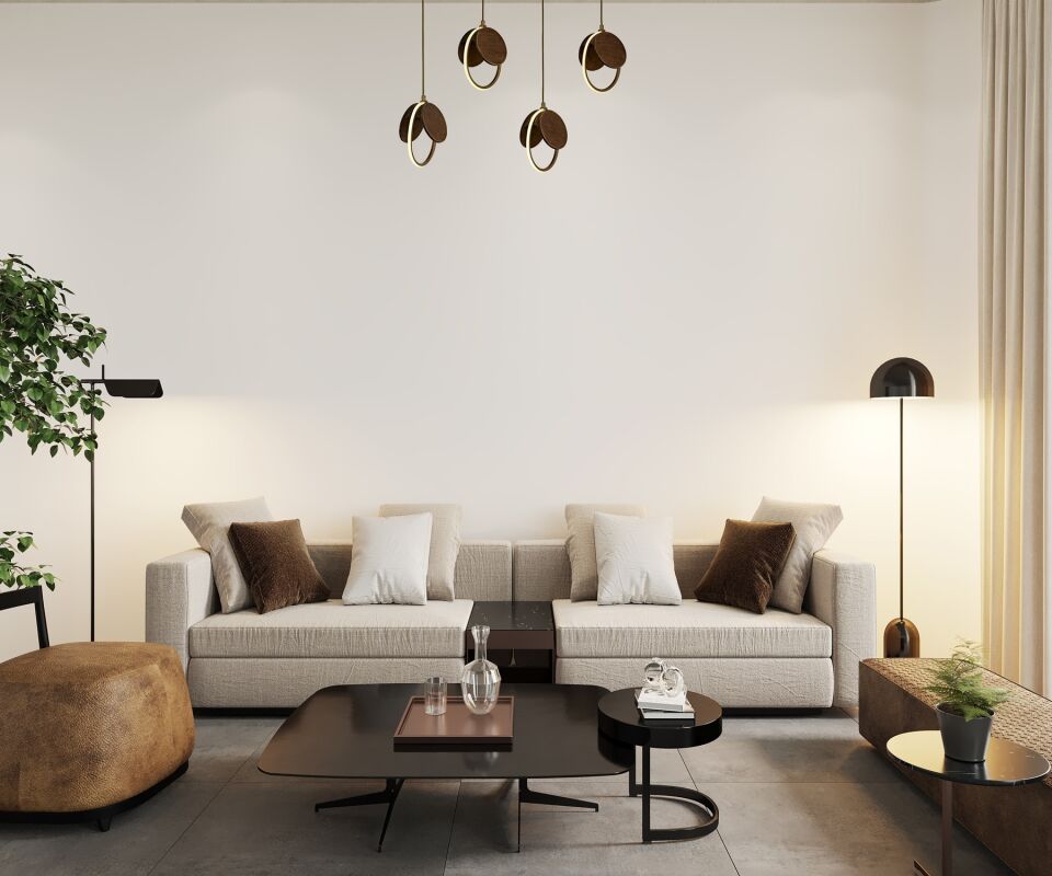 Oreo Modern Avize LED 31W 80x20cm Ahşap Eskitme Avonni-AV-1847-4EY