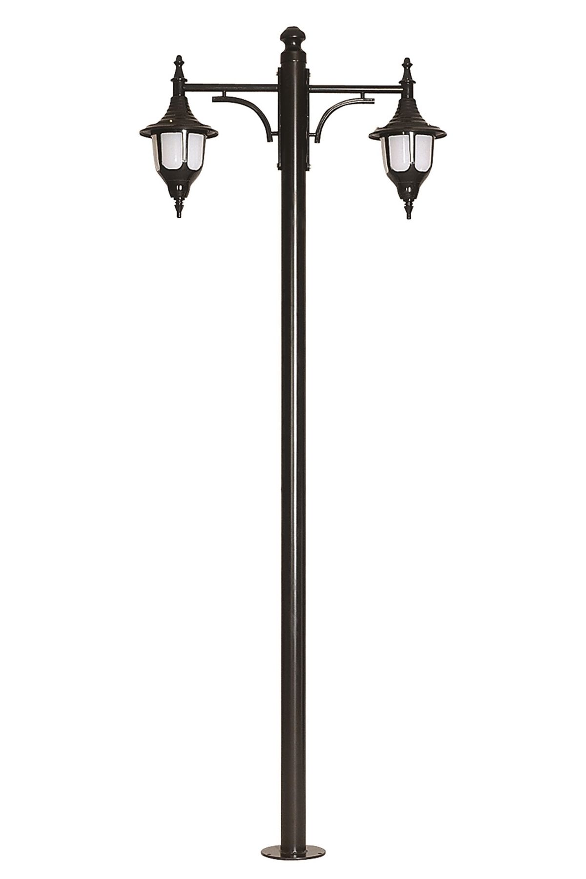 Bahçe Direkleri E27 24W 85x24cm Çelik Boru Siyah Dorbien-BDR-68190-2BSY